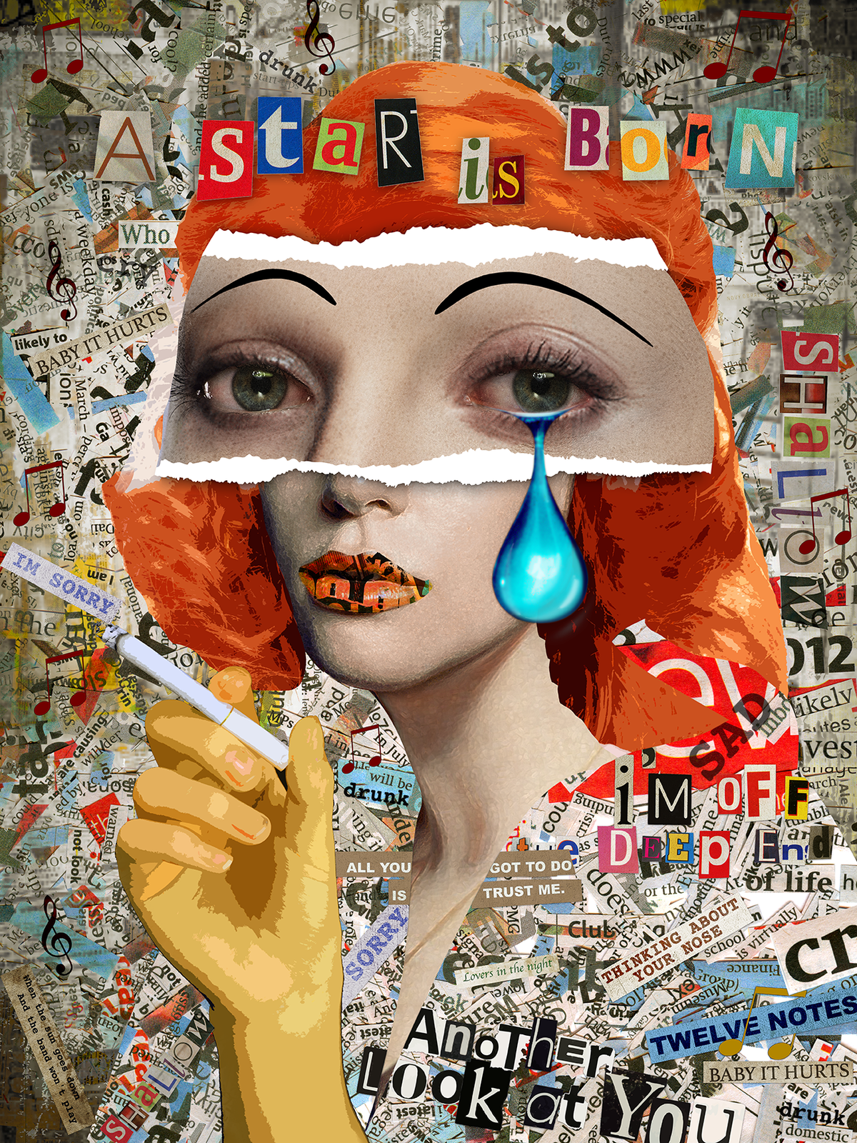 English painter and collage artist Richard Hamilton inspired Thanh Nguyen's poster