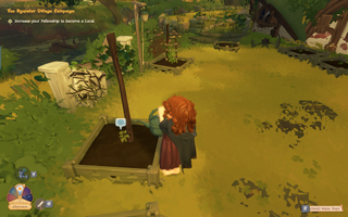 In-game screenshot of gardening Tales of the Shire