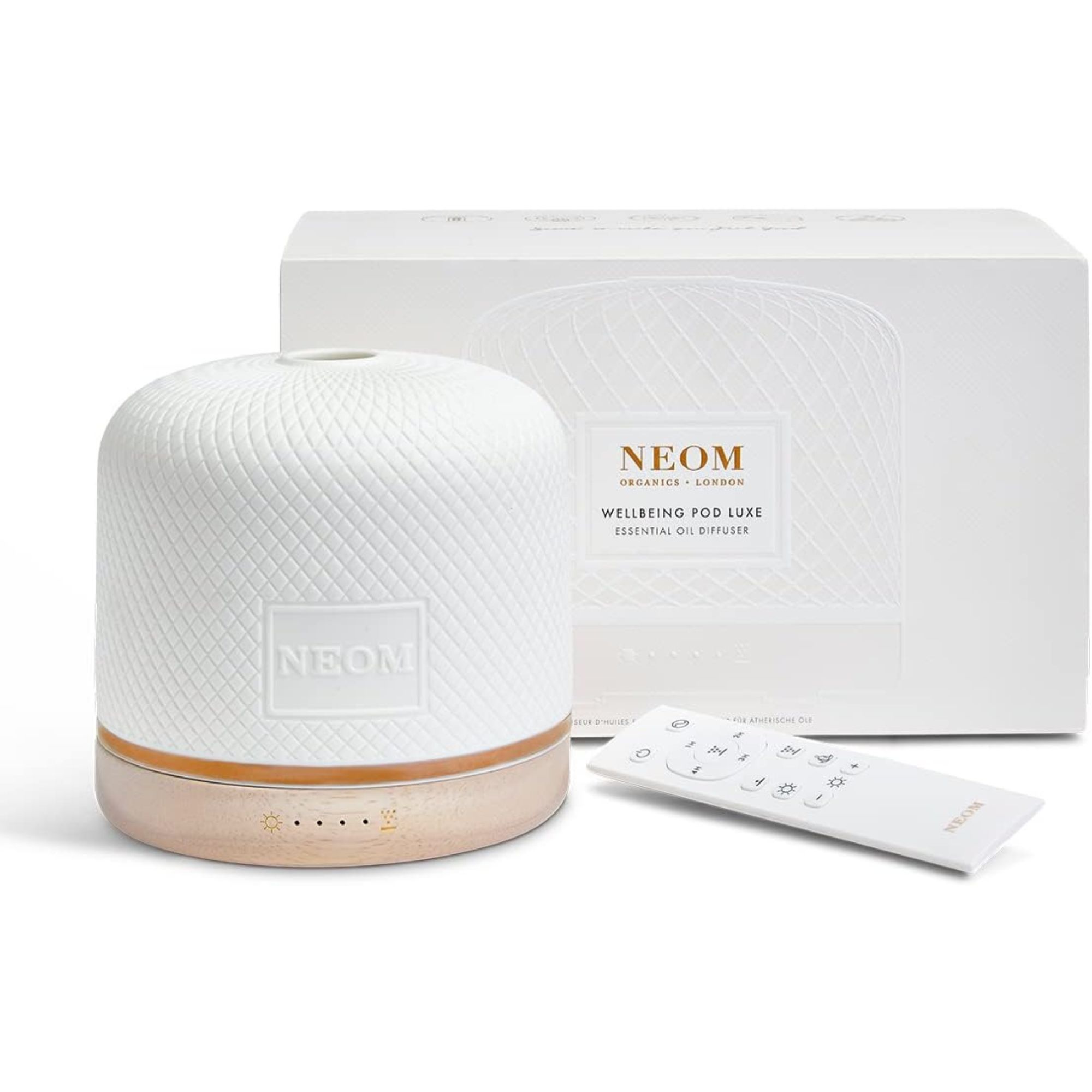 NEOM Wellbeing Pod Luxe against a white background. 