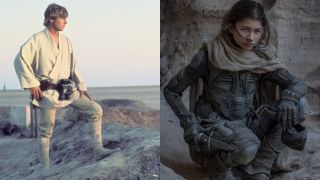 Luke in Tattooine and Chani in Arakkis in Star Wars and Dune