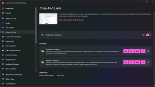 How to crop and app window with PowerToys Crop And Lock