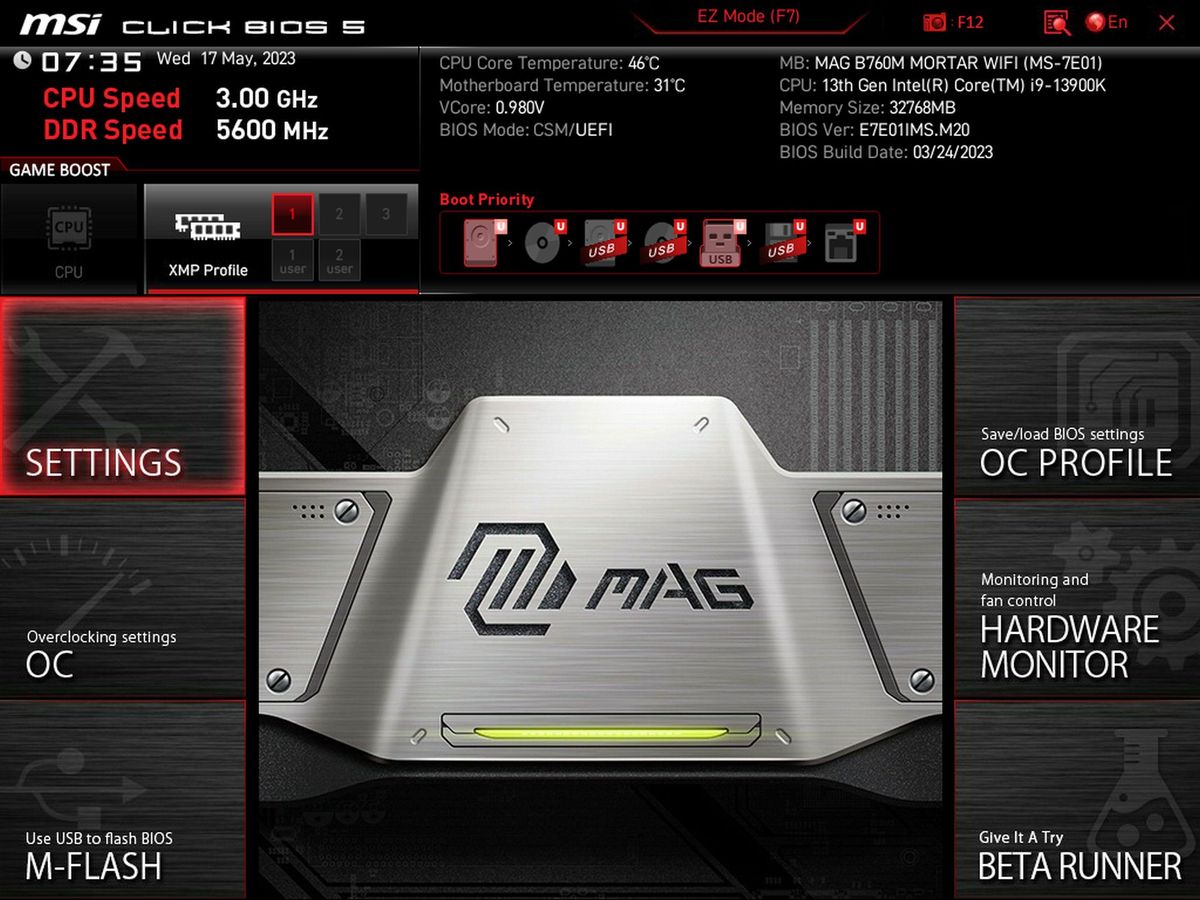 MSI MAG B760M Mortar Wi-Fi