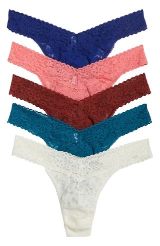 Daily Lace™ Assorted 5-Pack Original Rise Thongs
