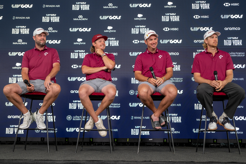 Ripper GC speak to the media ahead of LIV Golf New York