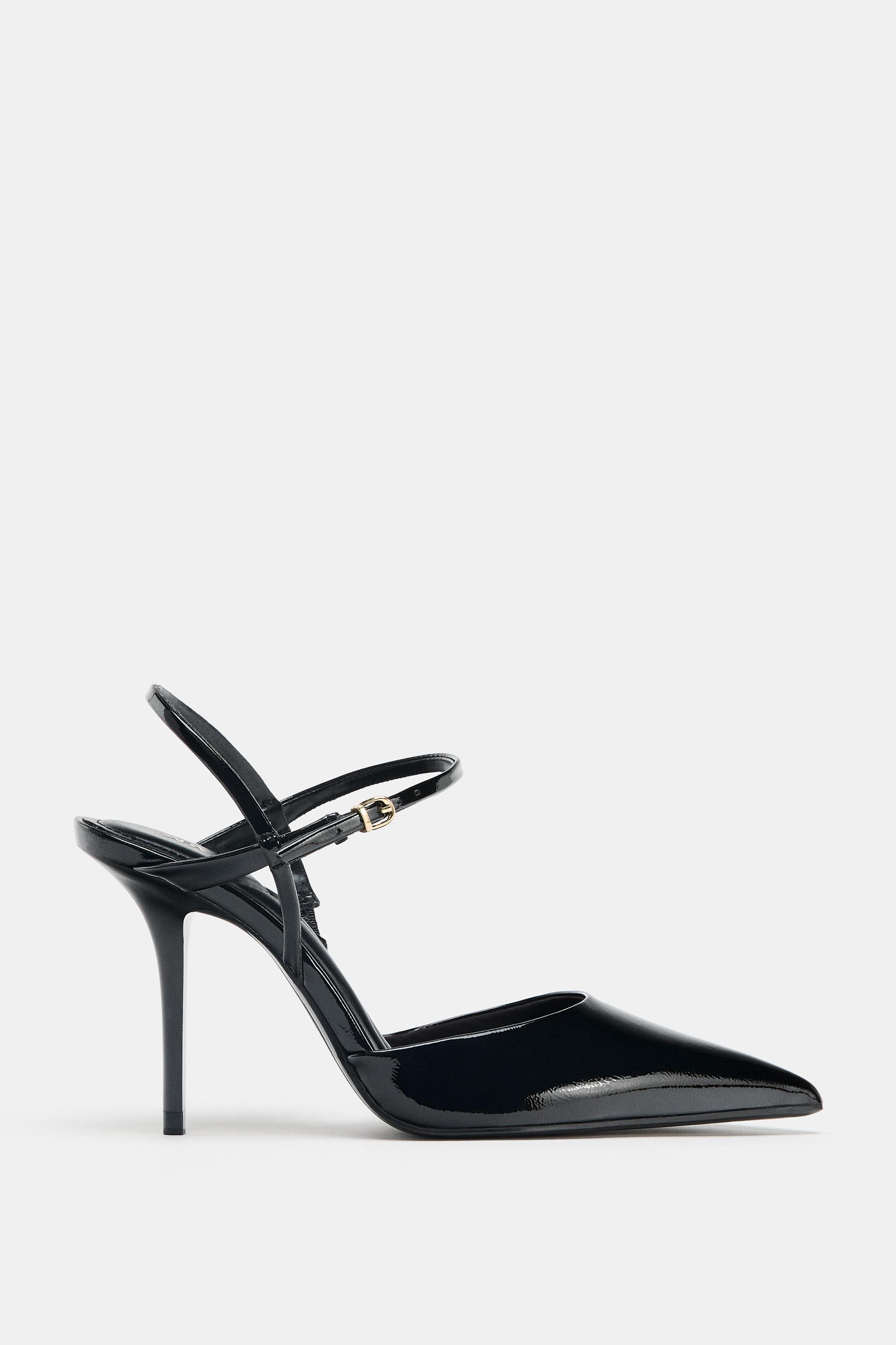 Slingback Ankle Strap Heels