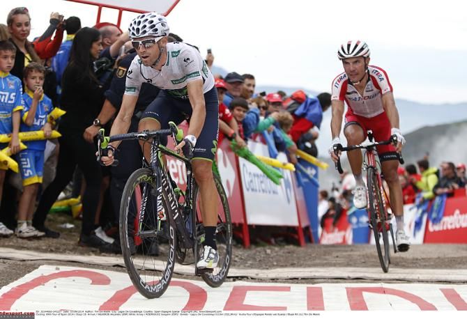 Alejandro Valverde (Movistar) and Joaquim Rodriguez (Katusha)