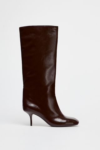 High-Leg Stiletto Heel Boots