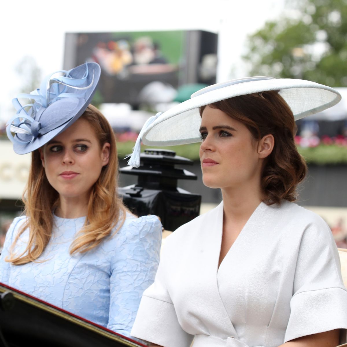 Princess Beatrice and Princess Eugenie attend Royal Ascot in 2018 