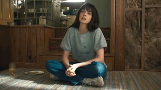 Anne Hathaway is shown in The End of Oak Street.