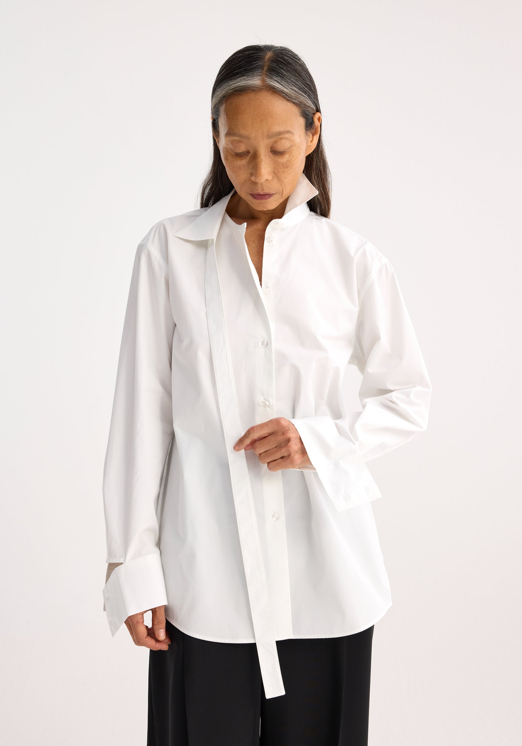 Deconstructed Poplin Shirt | Optic White