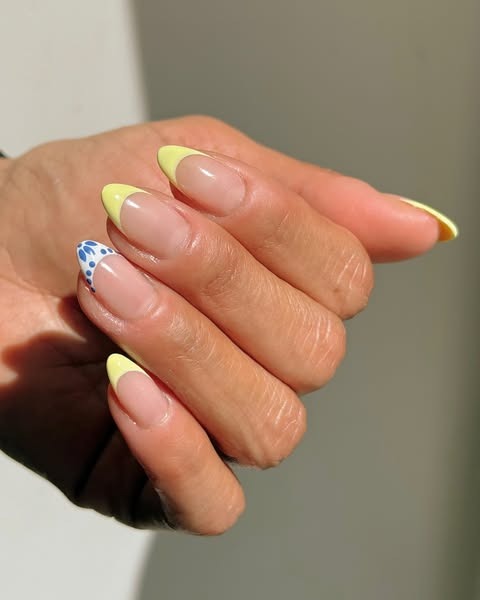 Sunny French nails.