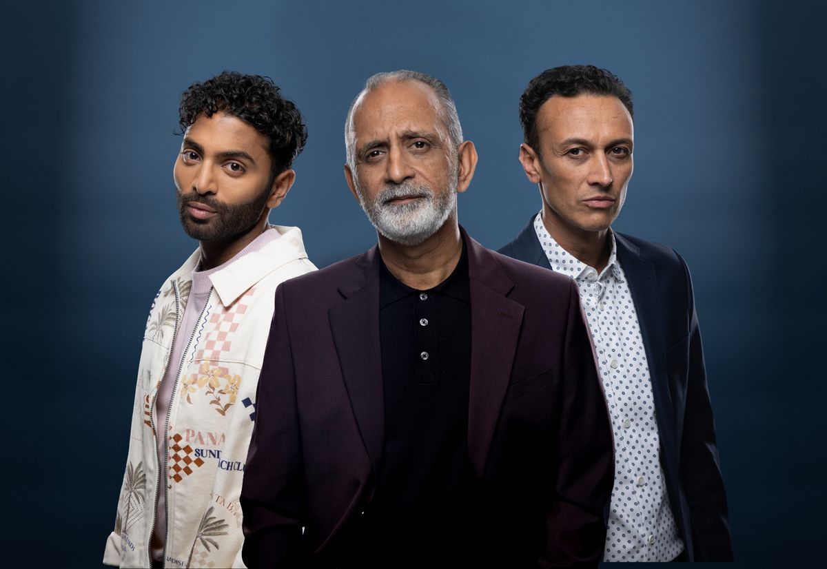 Suni Sharma, Amit Sharma and Jai Sharma in Emmerdale 