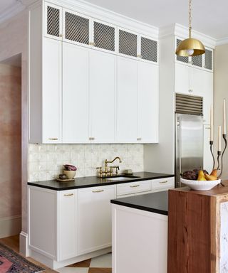 all-white kitchen cabinetry