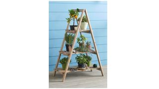The best outdoor plant pots: Next Wooden Ladder Planter