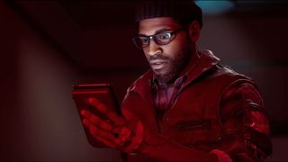 Silent Hill: Townfall - Simon Ordell holding the portable CRTV