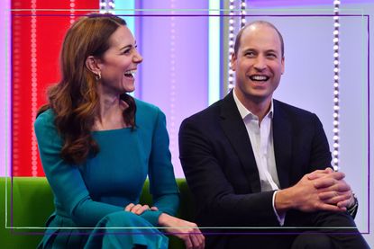 Prince William Kate Middleton radio - Catherine, Duchess of Cambridge, (L) and Prince William, Duke of Cambridge, (R) laugh as they visit BBC Broadcasting House on November 15, 2018 in London, England. 