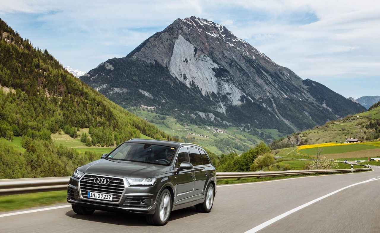 Audi Q7 on the road