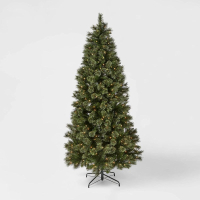 Wondershop 7ft Pre-Lit Cashmere Artificial Christmas Tree Clear Lights|  was $275, now $165 at Target