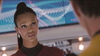 zoe saldana in star trek