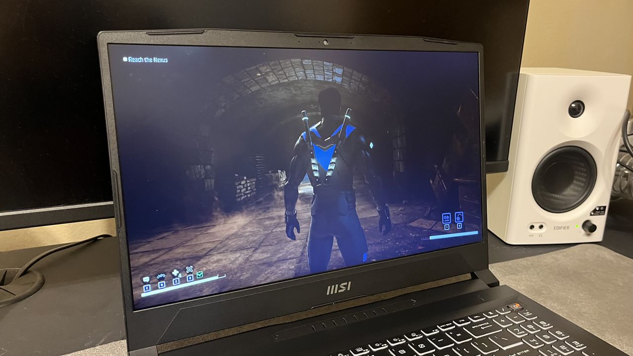 MSI Katana 15 (2023) in a gaming desk setup