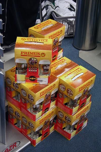 Primus beer is one of the Ronde's sponsors, so a souvenir pack is on sale.