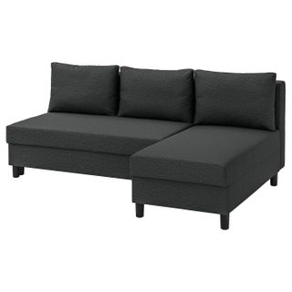 Älvdalen 3-Seat Sleeper Sofa With Chaise - Knisa Dark Gray