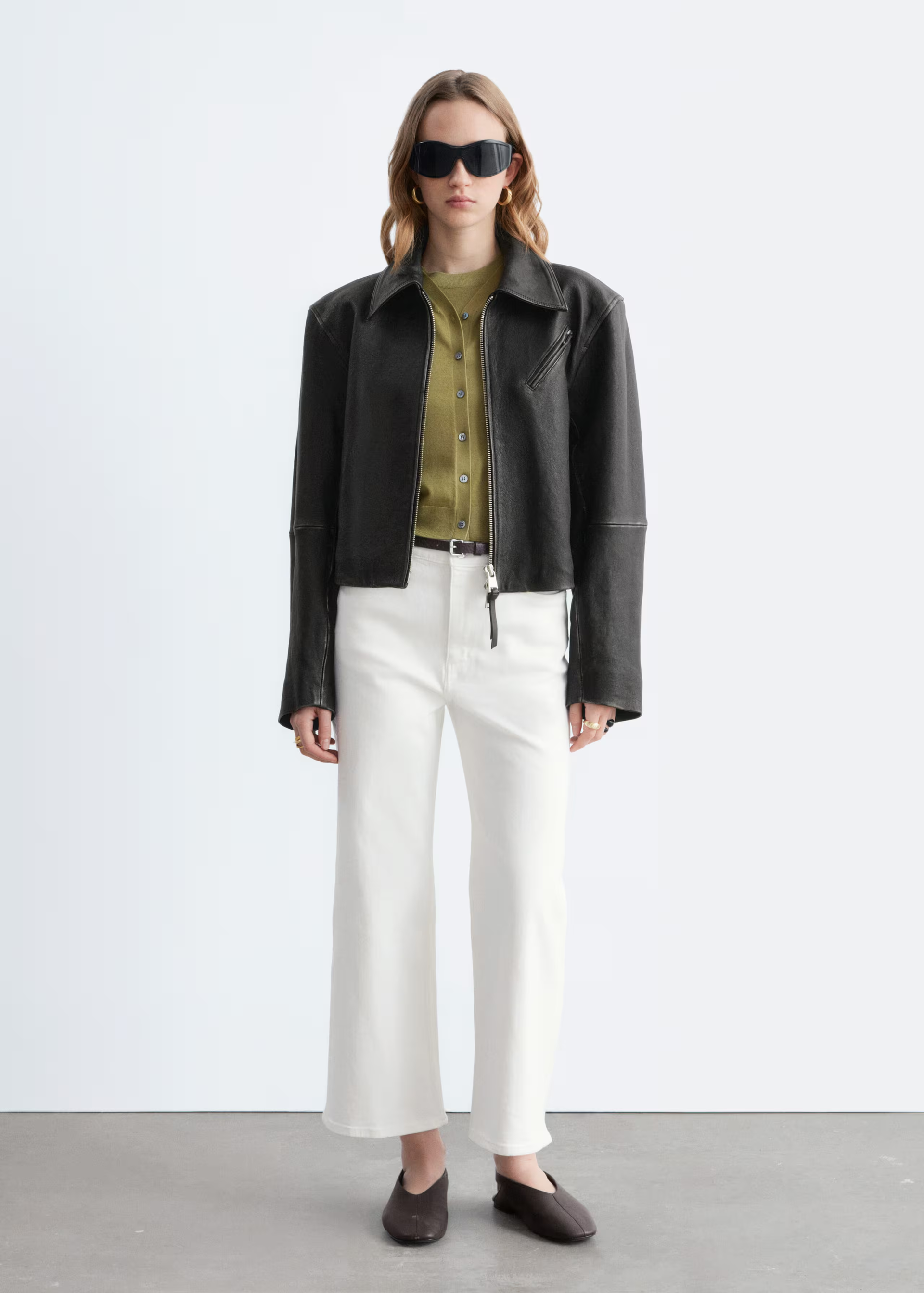 & other stories, Cropped Wide-Leg Jeans