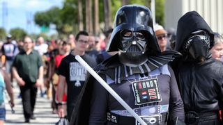 Fans de Star Wars en la Star Wars Celebration en Orlando Florida