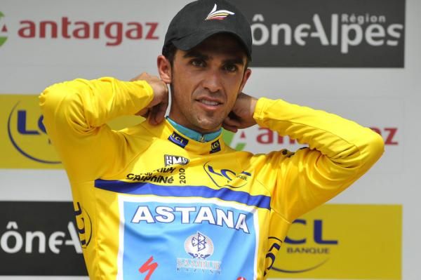 Alberto Contador (Astana), winner of the prologue, has had a monopoly on the yellow jersey thus far.