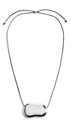 Heaven Mayhem Women's Julia Silver Necklace, Silver/black, One Size