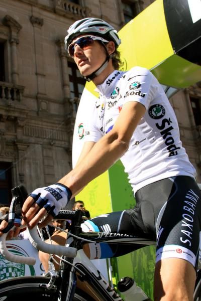 Saxo Bank's Andy Schleck before the start.