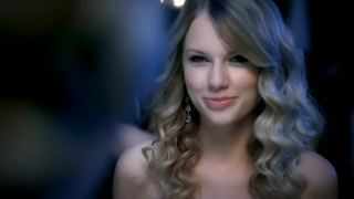 Taylor Swift at the dance in the You Belong With Me music video