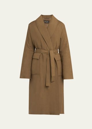 Dwight Japanese Silk Wrap Coat