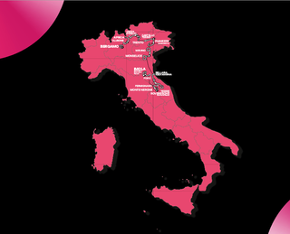 Giro d'Italia 2025 route map