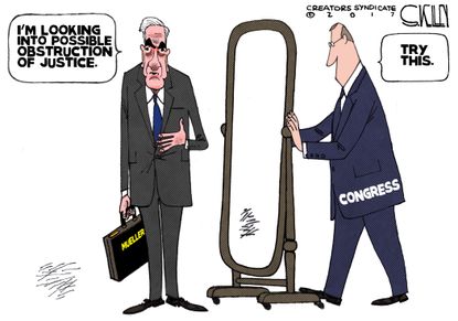 Political cartoon U.S. Mueller investigation bias