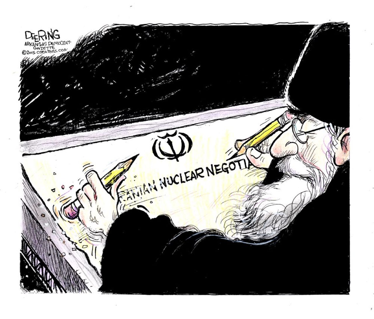 Political cartoon World Iran Nuclear Deal