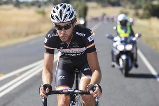 Alex Malone (Satalyst Giant) goes on the attack during Stage 1 of the Jayco Herald Sun Tour