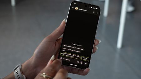 Selecting actions with Magic Cue on a Google Pixel 10 Pro