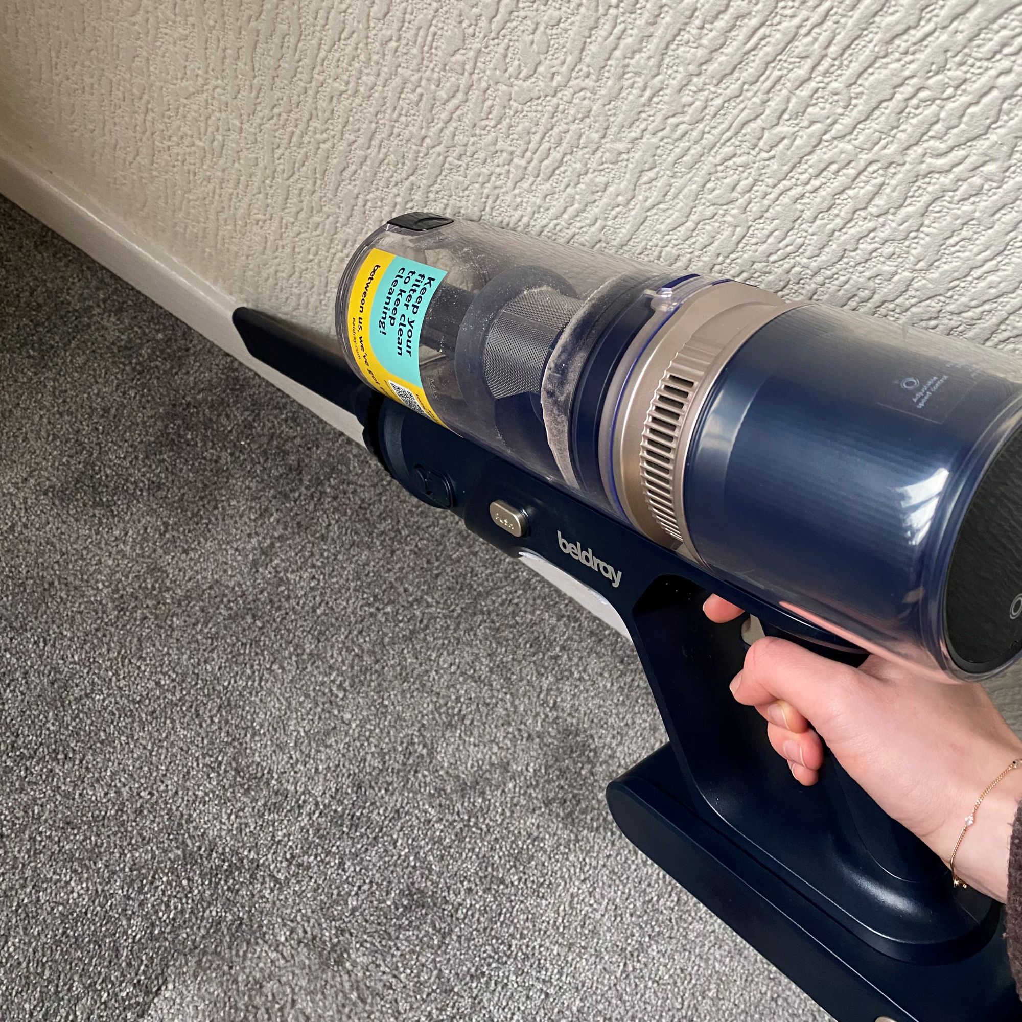 Beldray Airfinity Cordless Vacuum review - skirting boards