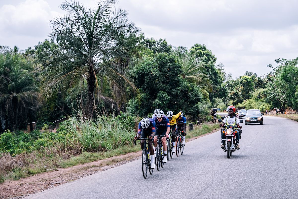 Picture by Oskar ScarsbrookSWpixcom 2630042023 Cycling SIS Science in Sport Tour de Lunsar 2023 Sierra Leone Africa