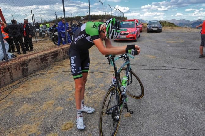 Robert Gesink (Belkin) takes a deep breath