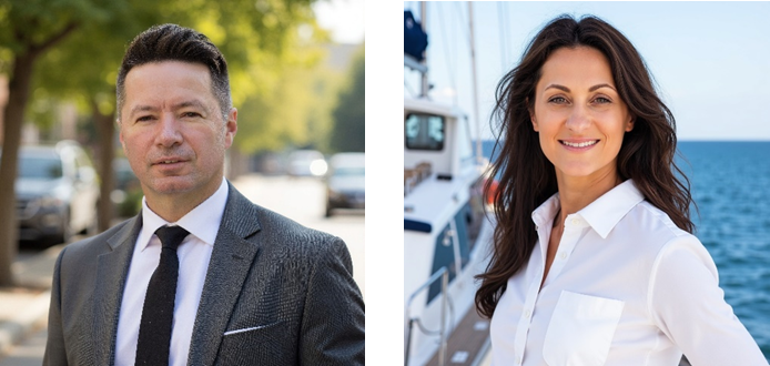 Smiling headshots of Peter Pantis and Sorina Pantis.