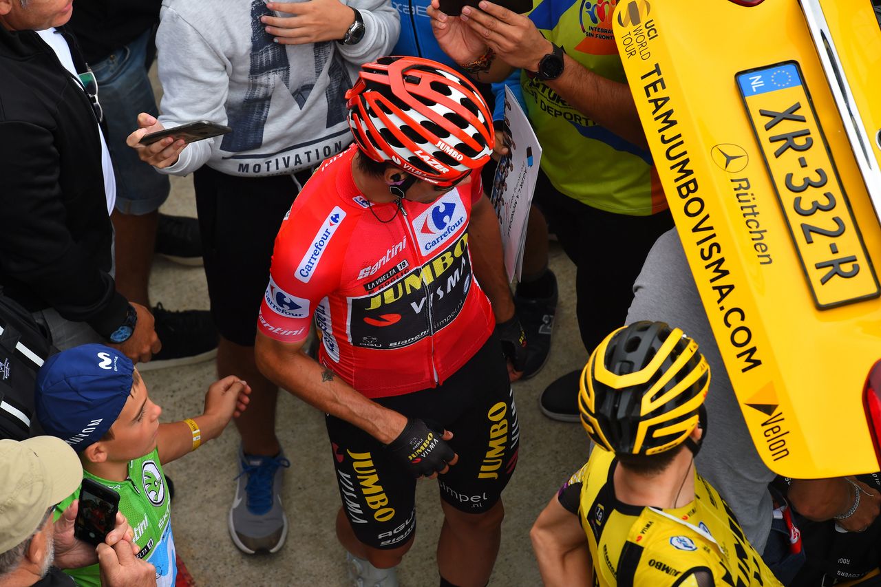 Primoz Roglic before Stage 12 of the Vuelta a Espana