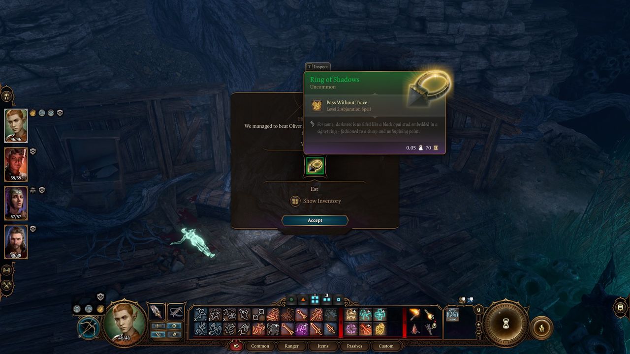 Baldur's Gate 3 Oliver hide-and-seek reward
