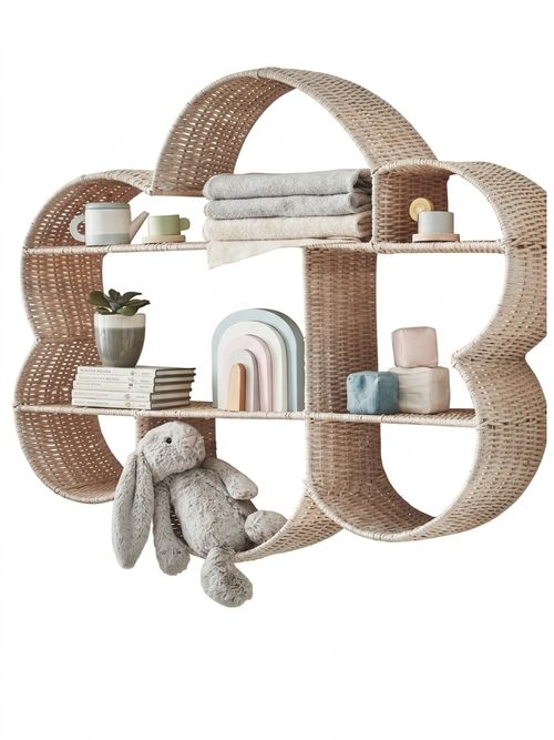 Rattan Cloud Bookshelf