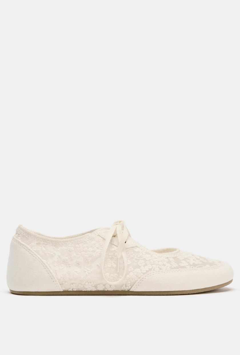 ZARA, Mesh Ballet Flats