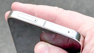 Google Pixel 10 Pro XL top and SIM slot