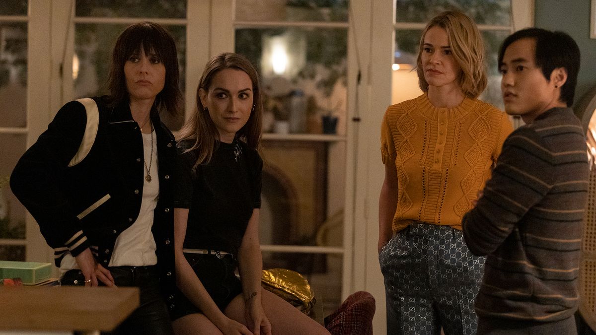 From left: Katherine Moennig as Shane, Jamie Clayton as Tess, Leisha Hailey as Alice and Leo Sheng as Micah in &#039;The L Word: Generation Q&#039;.