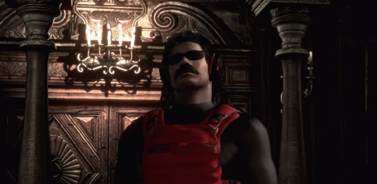 Dr Disrespect in Resident Evil HD Remaster