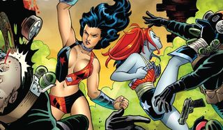 Wonder Woman and Harley Quinn in the comics, costume swap
